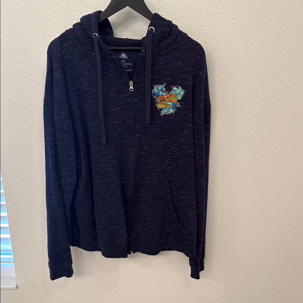 Men's Blue Walt Disney World Mickey Mouse Zip-Up Hoodie